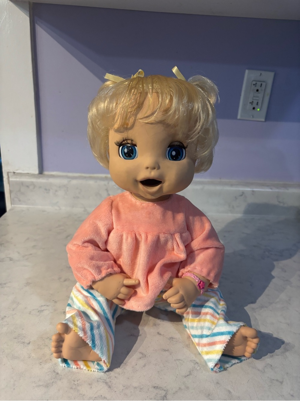 Baby Alive Soft Face Doll 2006 *WORKING* no damage to silicone